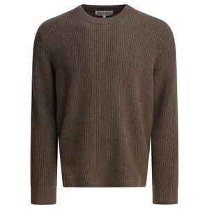 ALEX MILL Men's Ribbed Cashmere Crewneck Sweater Men BROWN Sweaters & Cardigans